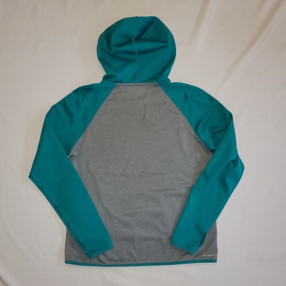 Nike Therma Fit Pullover Teal Hoodie Women's Size Medium - Picture 4 of 4